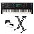 Kit Teclado Sintetizador 61 Teclas MODX6+ Plus Yamaha com Suporte em X - Imagem 1