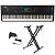 Kit Teclado Sintetizador 88 Teclas MODX8+ Plus Yamaha com Suporte em X - Imagem 1