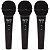 Kit 3 Microfones Dinâmicos com Fio TK 10 Onyx - Imagem 1
