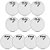Kit 20 Peles Porosas para Bateria 22" Branca New York - Imagem 1
