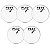 Kit 5 Peles Clear Transparentes para Bateria 22" New York - Imagem 1