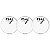 Kit 3 Peles Clear Transparente para Bateria 18" New York - Imagem 1