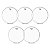 Kit 5 Peles Clear Transparente para Bateria 14" New York - Imagem 1