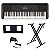 Kit Teclado Arranjador 61 Teclas PSR E283 com Fonte Bivolt Yamaha e Suporte em X - Imagem 1