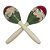 Kit 3 Pares de Maracas Madeira Pintada a Mão 25cm New York - Imagem 1