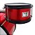 Bateria Infantil Acústica 2T JJ Vermelha com Banco e Pedal New York - Imagem 4