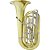 Tuba TU 400P Bb Laqueada Dourada com Case New York - Imagem 1