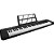Kit Teclado Musical Portátil 61 Teclas Rhythmic 50 Preto com Suporte em X - Imagem 2