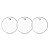 Kit 3 Peles Clear Transparentes para Bateria 10" New York - Imagem 1
