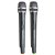 Kit Microfone sem Fio Duplo TK V202N VHF com 2 Suportes B18A e Espuma Onyx - Imagem 6