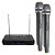 Kit Microfone sem Fio Duplo TK V202N VHF com 2 Suportes B18A e Espuma Onyx - Imagem 2