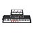 Kit Teclado Musical 61 Teclas Iluminadas Estudante Rhythmic 80 + Capa Suporte X e Pedal - Imagem 3