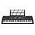 Kit Teclado Musical 61 Teclas Estudante Iniciante Rhythmic 20 + Capa e Suporte em X - Imagem 4