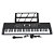 Kit Teclado Musical 61 Teclas Estudante Iniciante Rhythmic 20 + Capa e Suporte em X - Imagem 3