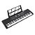 Kit Teclado Musical 61 Teclas Estudante Iniciante Rhythmic 20 + Capa e Suporte em X - Imagem 2