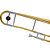 Trombone de Vara TB 200V Laqueado Dourado com Case New York - Imagem 2