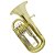 Bombardino Euphonium de 4 Chaves EP 340 Laqueado Dourado com Case New York - Imagem 2