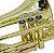 Trombone de Pisto Tenor TB 200PD Laqueado Dourado com Case New York - Imagem 3