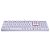 Teclado Mecânico Redragon Mitra Single Color Lunar White Switch Azul - Imagem 3