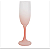 taça vidro para champanhe jateada rosa 183ml - Imagem 1