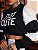CONJUNTO CROPPED COM TEC PAETE PRETO E PRATA - Imagem 2