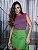 CROPPED DE TRICO PW PINK E VERDE - Imagem 1