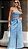 TRIJUNTO TOPS SEM ALCA , SAIA LONGA  + JAQUETA AZUL JEANS - Imagem 2