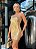 VESTIDO TEC PAETE ABERT LATERAL DOURADO - Imagem 1