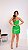 VESTIDO TOMARA QUE CAIA VERDE CRICKET COURO P.U - Imagem 3