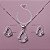 Conjunto Gota Vazada com Zircônias 45cm Prata 925 Love Silver - Imagem 1