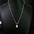 Conjunto Colar e Brincos Gota Zircônia Prata 925 Love Silver - Imagem 2