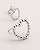 Brinco Coração Vazado Bolinhas Prata 925 - Love Silver - Imagem 5