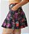 Short Saia Estampa Floral Suplex Poliamida com Bolso - Imagem 4