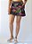 Short Saia Estampa Floral Suplex Poliamida com Bolso - Imagem 1