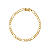 Pulseira Elos 4mm 3x1 com 20 cm de comprimento Banhada a Ouro 18K - Imagem 1