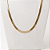Colar Choker 3mm Tipo Fita com 34cm + 10cm extensor Banho Ouro 18K - Imagem 2