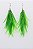Brinco pena tecno verde - Imagem 2