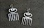 Brinco Adinkra Pente - Imagem 1