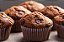 Muffin de Chocolate c/ Gotas de Chocolate (6 unid.) - Imagem 1