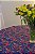 Toalha de Mesa Quadrada Flores fundo Azul - Imagem 2