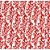 Tricoline Arabesco Imperial (Vermelho), 100% Algodão, Unid. 50cm x 1,50mt - Imagem 1