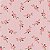 Tricoline Botão Listrado Rosa, 100% Algodão, 50cm x 1,50mt - Imagem 1