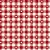 Tricoline Mini Corações no Xadrez Vermelho Ant 50cm x 1,50m - Imagem 1