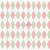 Tricoline Estampado Trapézio - Cor 09 (Verde com Rosa), 100% Algodão, Unid. 50cm x 1,50mt - Imagem 1