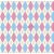 Tricoline Estampado Trapézio - Cor 04 (Azul com Rosa), 100% Algodão, Unid. 50cm x 1,50mt - Imagem 1