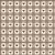 Tricoline Corações Quadriculados Castanho, 50cm x 1,50m - Imagem 1