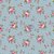 Tricoline Estampado Floral Angel - Cor-06 (Azul Vintage), 100% Algodão, Unid. 50cm x 1,50mt - Imagem 1