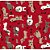 Tricoline Estampado Doguinhos - Cor-05 (Vermelho), 100% Algodão, Unid. 50cm x 1,50mt - Imagem 1