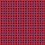 Tricoline Xadrez Peri Vermelho c/ Azul 100%Alg, 50cm x 1,50m - Imagem 1