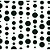 Tricoline Estampado Bolas - Cor-15 (Branco com Preto), 100% Algodão, Unid. 50cm x 1,50mt - Imagem 1